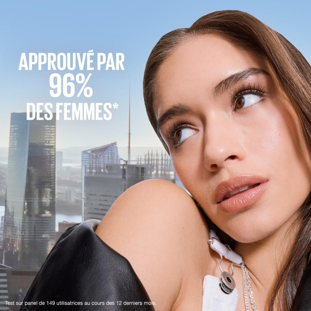 New York - Mascara Volume Intense Et Longueur Illimitée - Formule Enrichie En Extraits De Bambous Et De Fibres - Sky High - Teinte : Very Black - 7,2 Ml | Extraits Bambou Et Fibres, Brosse Flexible Capture Chaque Cil, Testé Dermatologique, Yeux Sensibles Et Lentilles