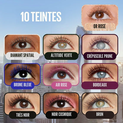 New York - Mascara Volume Intense Et Longueur Illimitée - Formule Enrichie En Extraits De Bambous Et De Fibres - Sky High - Teinte : Very Black - 7,2 Ml | Extraits Bambou Et Fibres, Brosse Flexible Capture Chaque Cil, Testé Dermatologique, Yeux Sensibles Et Lentilles