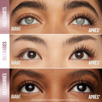 New York - Mascara Volume Intense Et Longueur Illimitée - Formule Enrichie En Extraits De Bambous Et De Fibres - Sky High - Teinte : Very Black - 7,2 Ml | Extraits Bambou Et Fibres, Brosse Flexible Capture Chaque Cil, Testé Dermatologique, Yeux Sensibles Et Lentilles